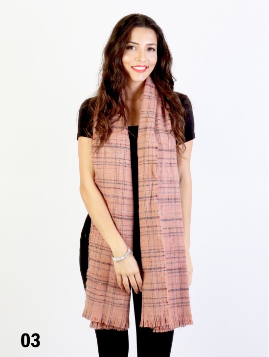 Plaid Yarn Winter Heavy Scarf